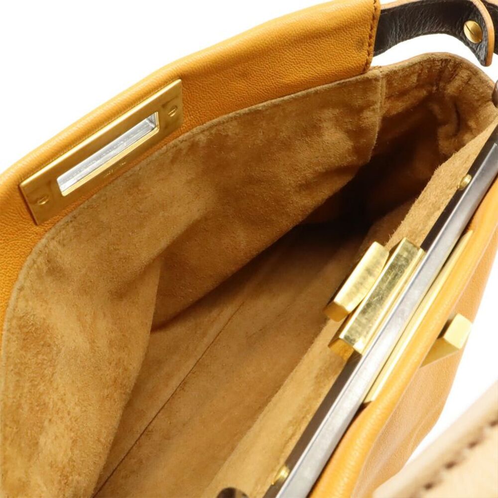 Fendi Peekaboo Leather Python Handbag - image 7